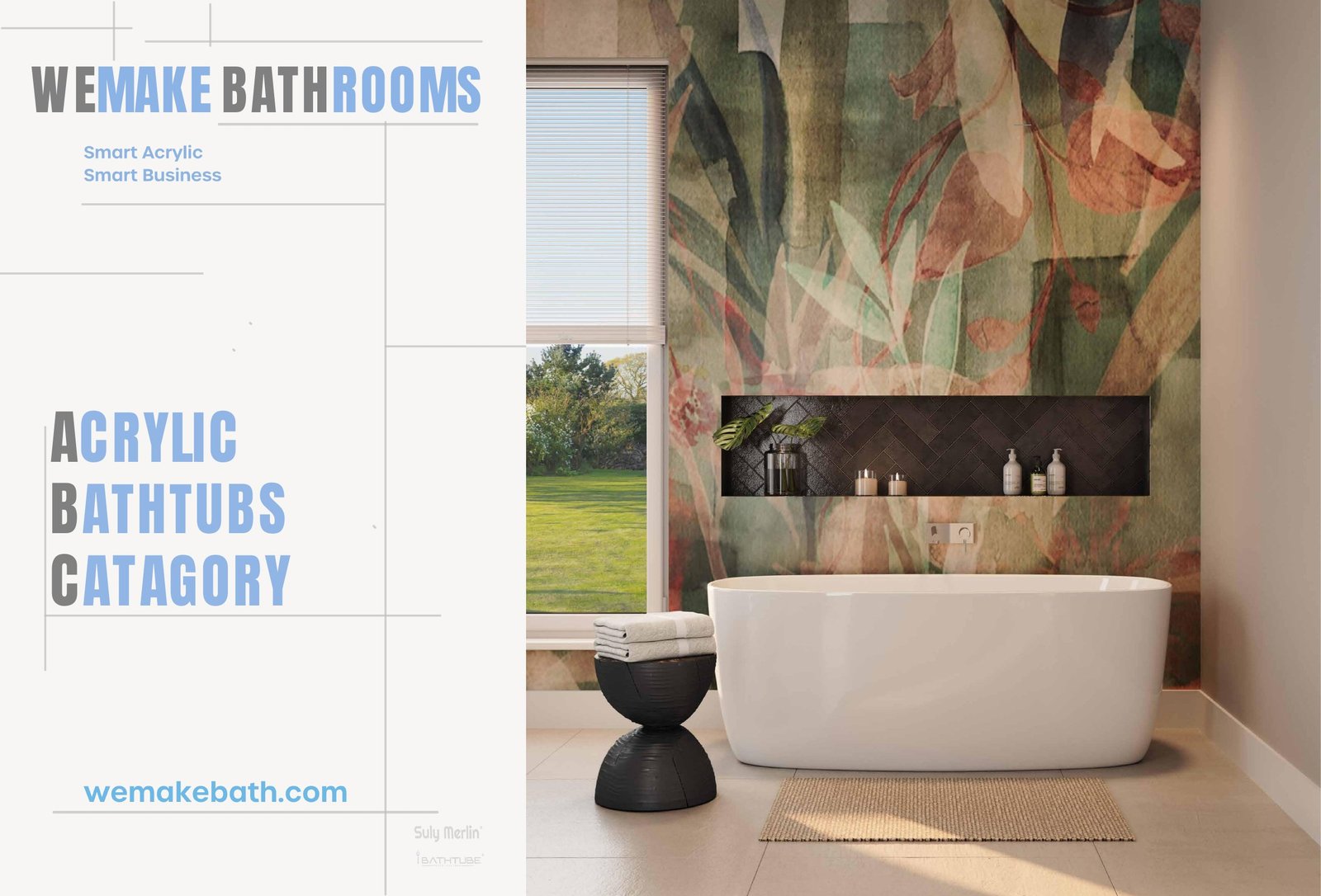 Acrylic bathtub catalog cover